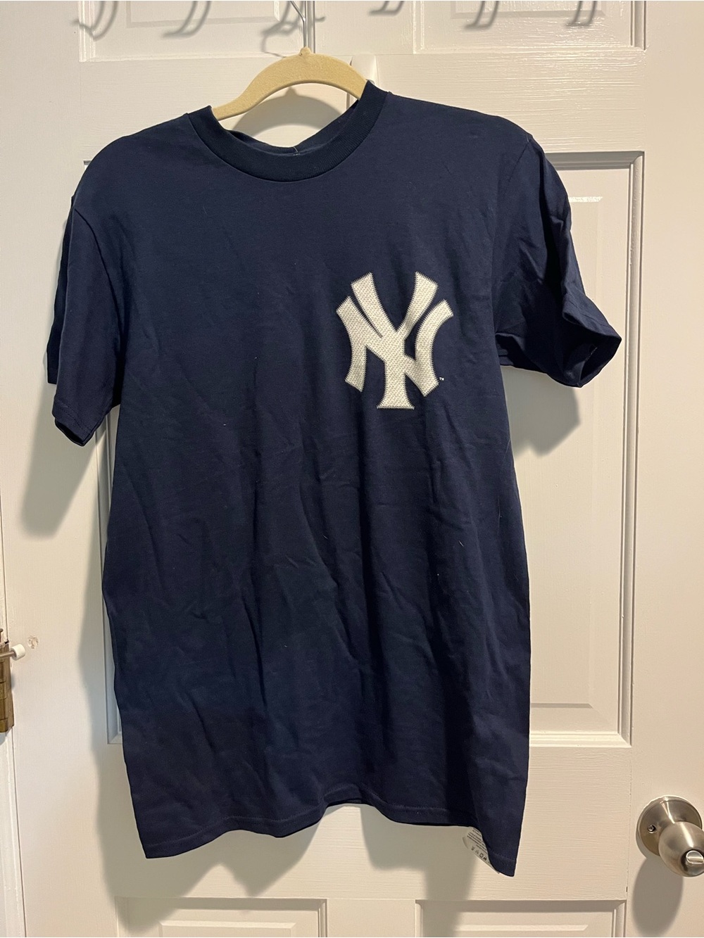 Navy Short-Sleeve T-Shirt with White NY Logo